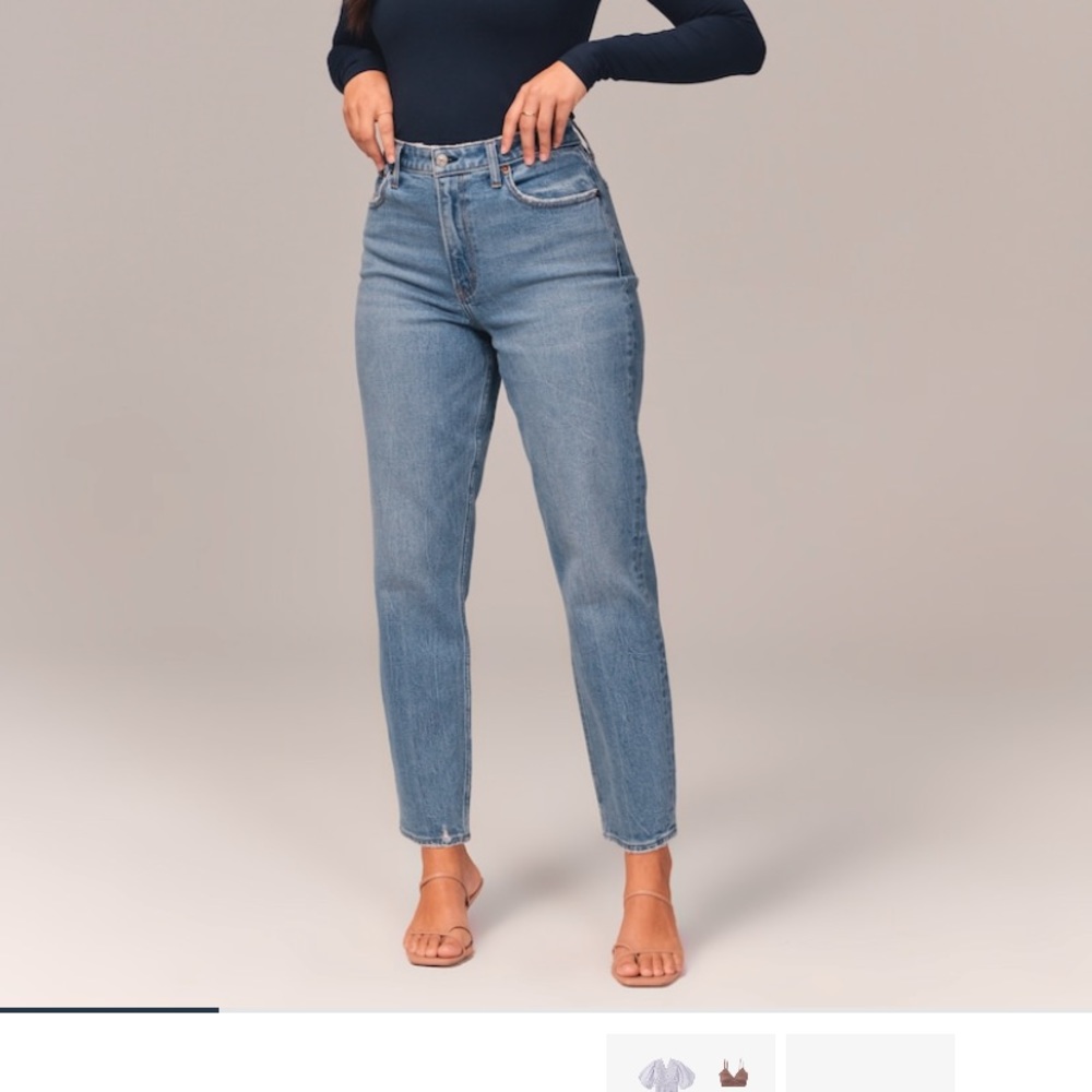Abercrombie High Rise Mom Jean Curve Love